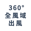 360度全風域出風